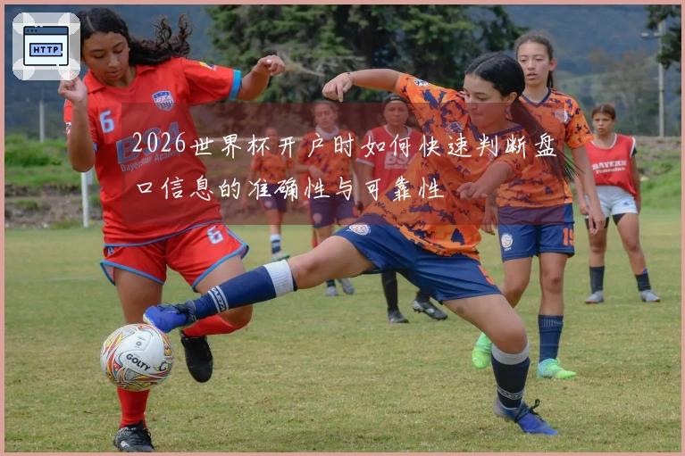 2026世界杯开户时如何快速判断盘口信息的准确性与可靠性